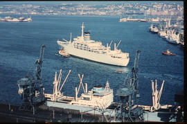 Durban, November 1968. 'SA Vaal' in Durban Harbour. [S Mathyssen / C Ward]
