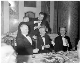 Johannesburg, February 1941. Mr Watermeyer farewell dinner in the Blue Room at Park Station.