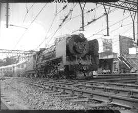 Johannesburg, 1948. SAR Class 15F with Blue Train.