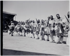 Johannesburg, 1948. Tribal dancing.