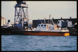Durban, 1984. Pilot boat in Durban Harbour.