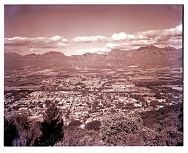 Paarl district, 1952. View over town.