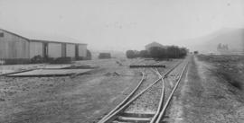 Burgersdorp, 1895. Station buildings looking north. (EH Short)
