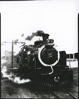 Port Elizabeth, 1977. SAR locomotive Apple Express at Humewood Road station