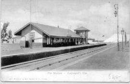 Johannesburg. Luipaardsvlei railway station. (Publisher Sallo Epstein & Co, Durban)