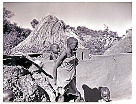 Northern Transvaal, 1946. Bavenda children in kraal.
