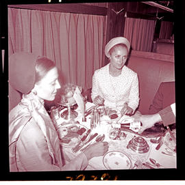 "1970. Blue Train dining car."