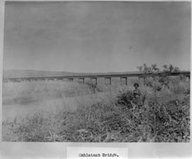 Circa 1902. Construction Durban - Mtubatuba: Umhlatuzi Bridge. (Album on Zululand railway constru...