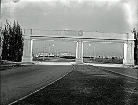 Johannesburg, 1955. Jan Smuts airport entrance arch.