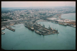 Port Elizabeth, July 1981. Aerial view of Port Elizabeth Harbour. [Jan Hoek]