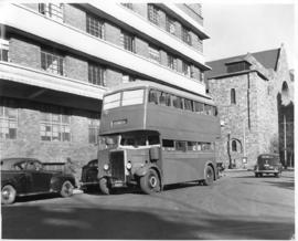 Leyland double-decker bus No 1093 destined for Howick.
