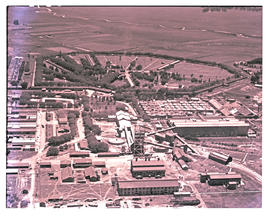Springs, 1954. Aerial view of gold mine.