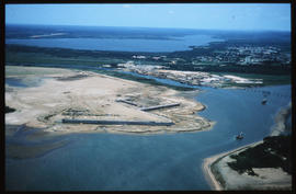 Richards Bay, January 1976. Aerial view of bay area.