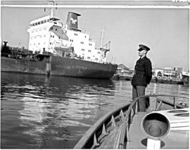 Durban, 1973. SAR Water Police at work in Durban harbour.