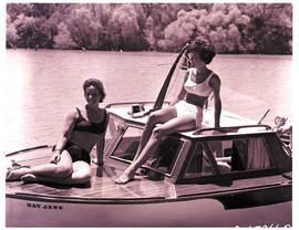 "Kimberley, 1964. Boating on the Vaal River"