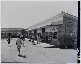 Vereeniging, 1950. Shopping area in township.
