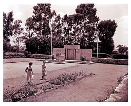 Springs, 1954. War memorial in Olympia Park.