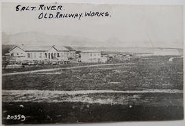 Cape Town, 1872. Old railway works at Salt River. SEE P0610
