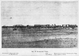 Circa 1901. No 17 armoured train.  (Publication on armoured trains in the Anglo Boer War)