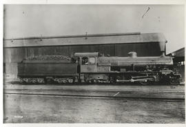 Johannesburg. SAR Class 16C No 840 at Braamfontein. This engine worked the Special Train from Joh...