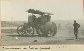 Saunderson 'V' tractor in loose sand.
