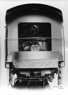SAR Class 15E No 2878 Henschel & Sohn. Rear view of engine..