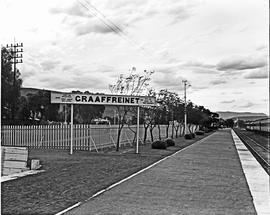 Graaff-Reinet, 1946. Railway station.