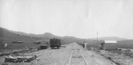 Glen Heath, 1895. Goods wagon in station. (EH Short)