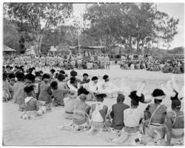 Matopos Hills, Southern Rhodesia, 16 April 1947. Tribal meeting.