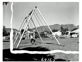 Montagu, 1960. Playground in park.