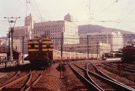 Cape Town, 1961. One of the first locally manufactured SAR type 5M2A's on suburban train No 1045 ...