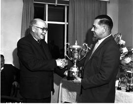Johannesburg, November 1966. Maccabi prizegiving ceremony at the angling club at Sturrock Park.