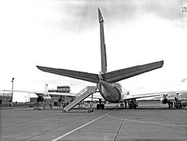 Cape Town, 1962. DF Malan airport. SAA Boeing 707 ZS-CKD 'Cape Town'.