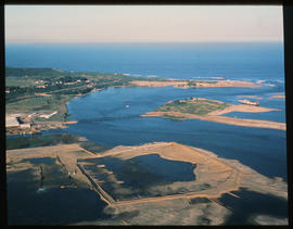 Richards Bay, August 1973. Aerial view of larger bay area. [S Mathyssen]