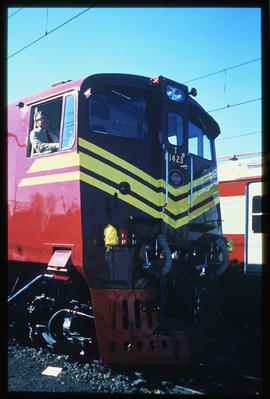 
Engine driver in SAR Class 6E1.
