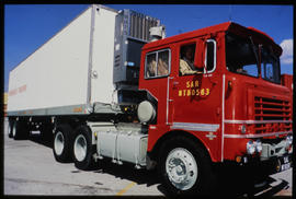 SAR ERF truck No MT80563 with refrigeration trailer.