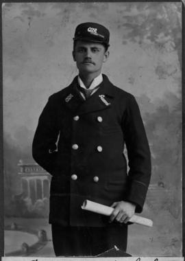 Burgersdorp, 1903. CGR guard W Keylock.