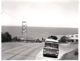 Port Elizabeth district, 1970. SAR Mercedes Benz tour bus No MT16381.