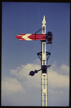 Signalling post.
