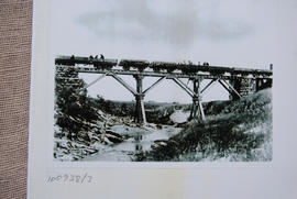 Brounger Collection No 9. Construction train on trestle bridge.