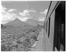 George district, 1945. Train heading for Montagu pass.