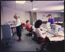 Johannesburg, May 1989. Typist office at SAR Manpower Department. [D Dannhauser]