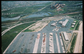 Port Elizabeth, 1982. Aerial view of goods depot.