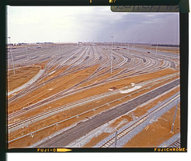 Bapsfontein, October 1984. View of Sentrarand marshalling yard. [D Dannhauser]