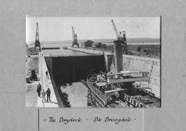Durban, 1923. Graving dock in operation.