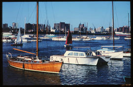 Durban, July 1967. Yacht basin in Durban Harbour. [HT Hutton / S Mathyssen]