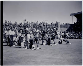 Johannesburg, 1948. Tribal dancing.
