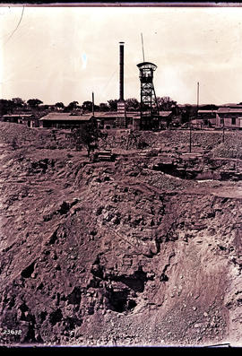 Tsumeb district, South-West Africa. Open pit at Otavi mine.