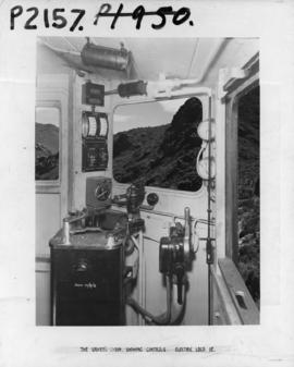 SAR Class 1E driver's cabin showing controls.