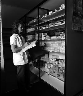 Pretoria, November 1980. Sick fund pharmacy.